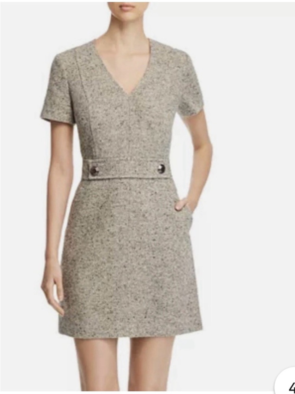 Tory Burch Priscilla short sleeve tweed dress size 8. Worn twice, no flaws.